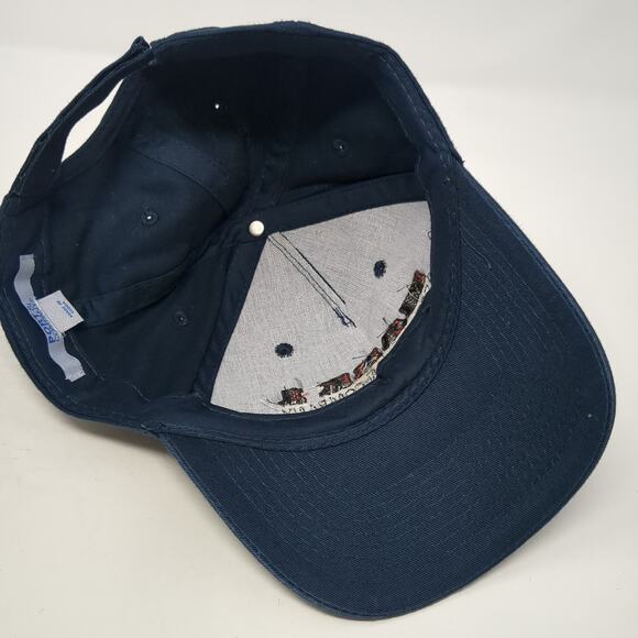 Mark 1 Restoration Company Strapback 5 Panel Cap Blue One Size Port & Company - Picture 7 of 10